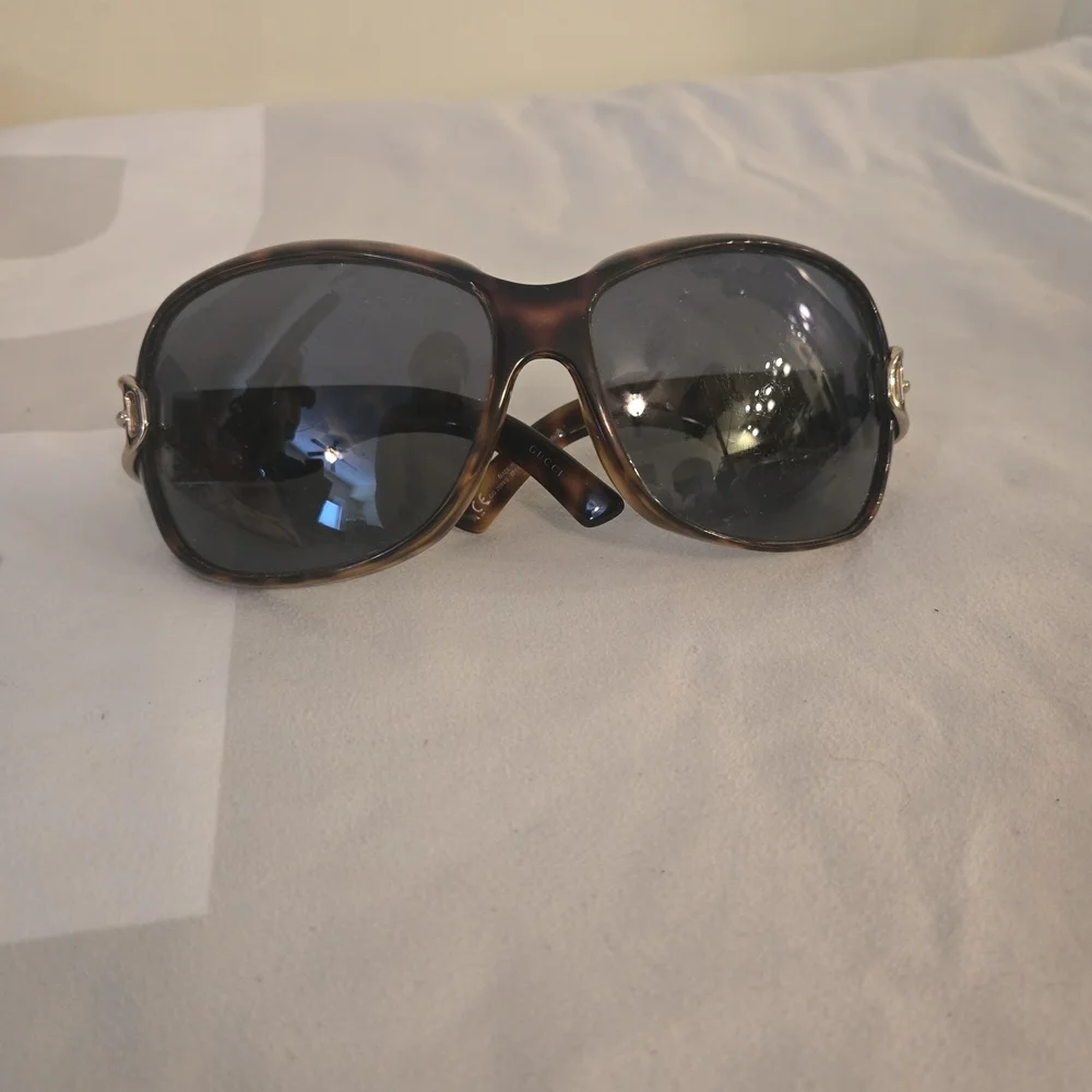 Gucci Branded Black and Gold Men's Sunglasses